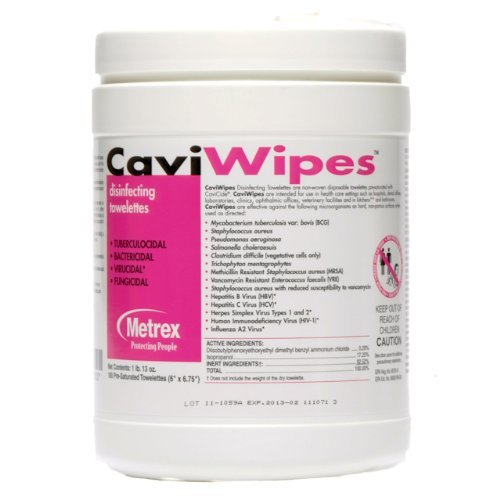 Metrex 13-1100 CaviWipes Disinfecting Towelettes Large 6 Metrex 13-1100 CaviWipes Disinfecting Towelettes Large 6